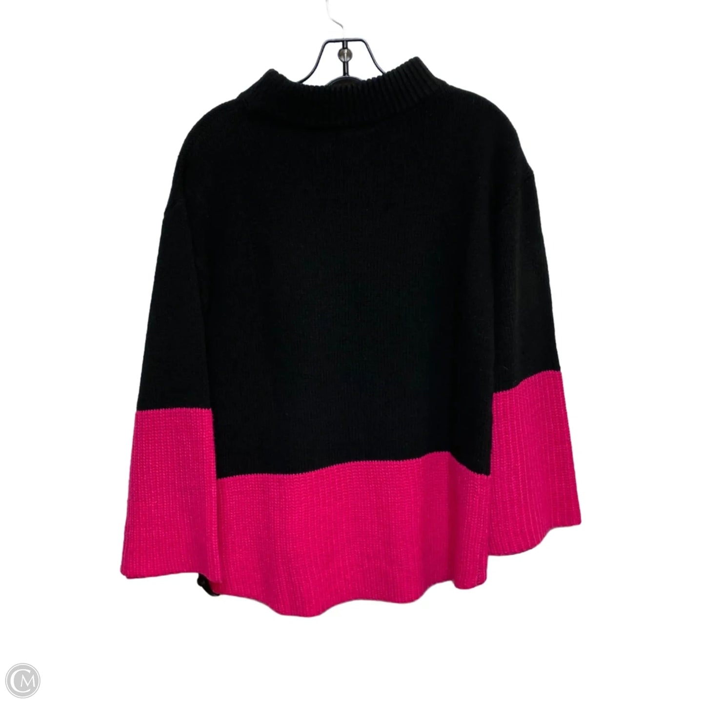 Sweater By Anna Lane In Black & Pink, Size: S