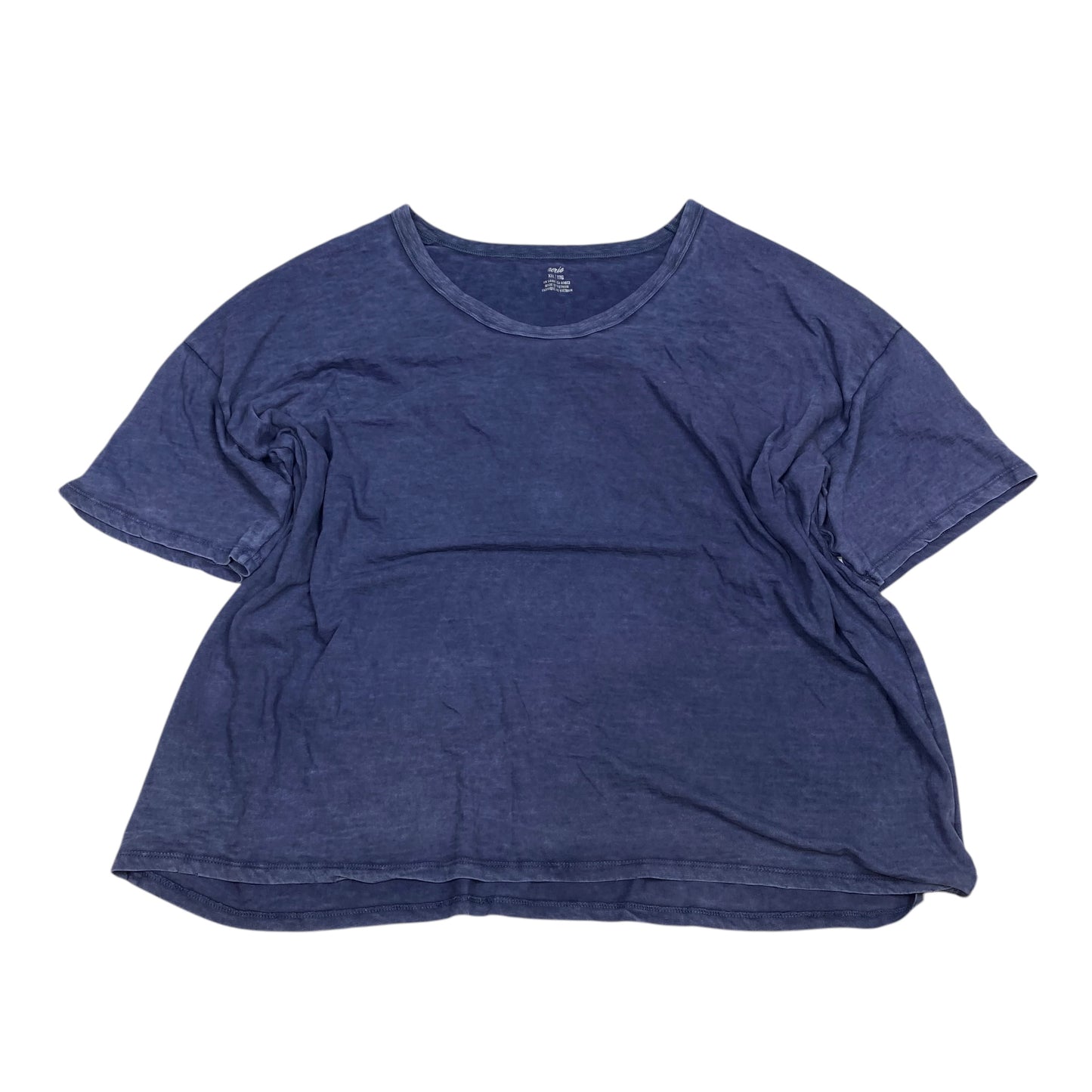 Top Short Sleeve Basic By Aerie In Blue, Size: Xxl