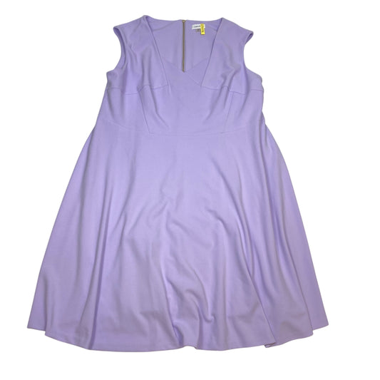 Dress Work By Calvin Klein In Purple, Size: 22