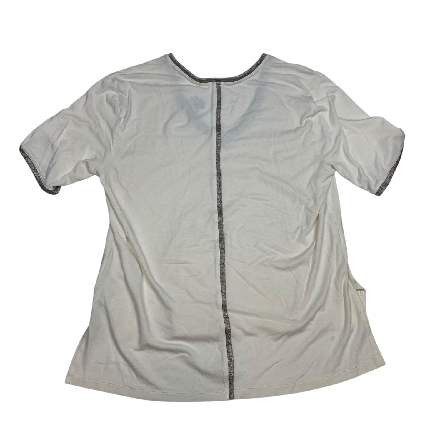 Top Short Sleeve By Pilcro In Cream, Size: L