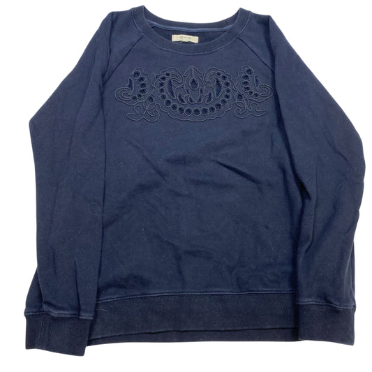 Sweatshirt Crewneck By Madewell In Navy, Size: M