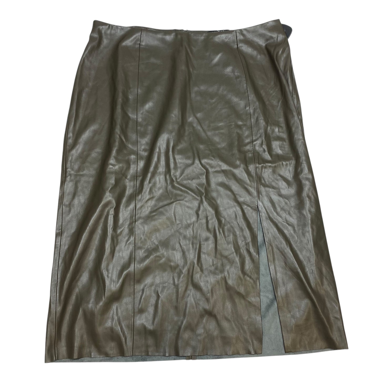 Skirt Midi By T Tahari In Brown, Size: 16