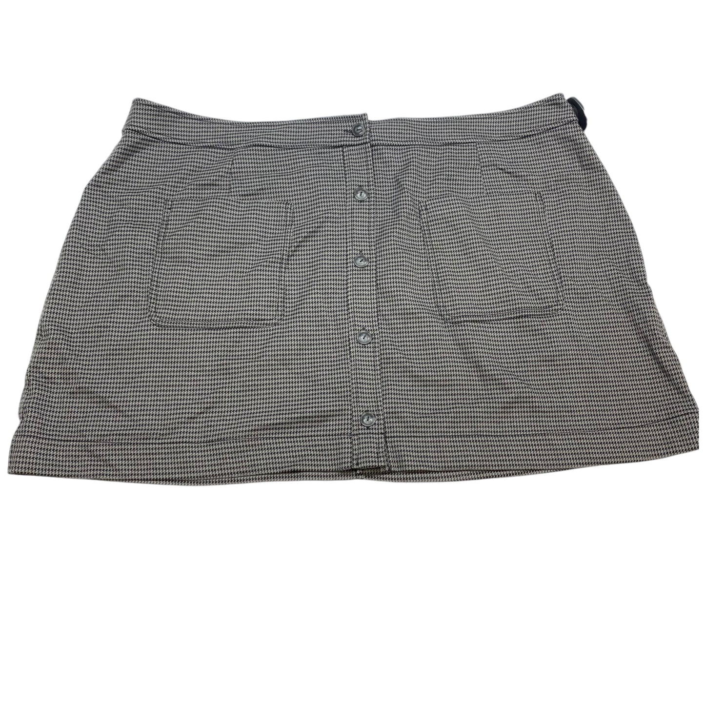 Skirt Mini & Short By Treasure And Bond In Black & Grey, Size: 3x