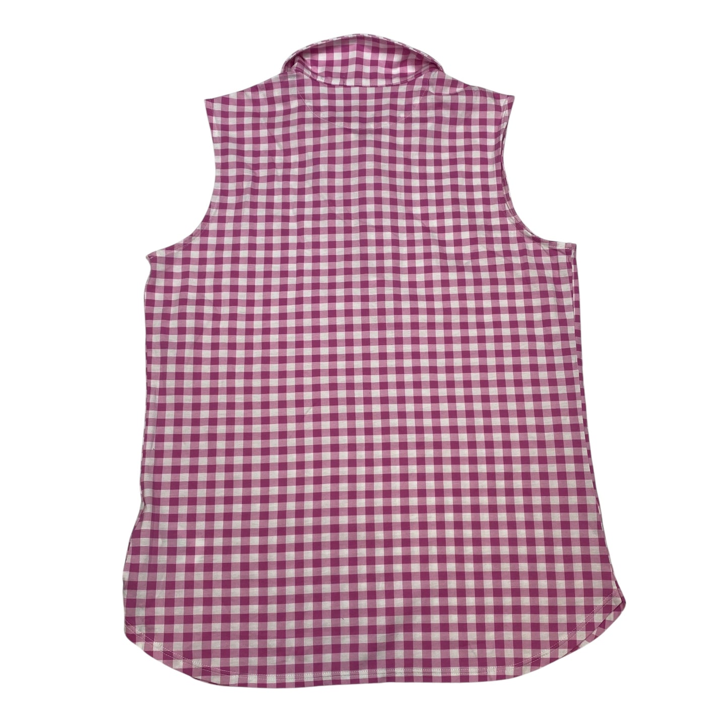 Top Sleeveless Basic By Polo Ralph Lauren In Pink & White, Size: M