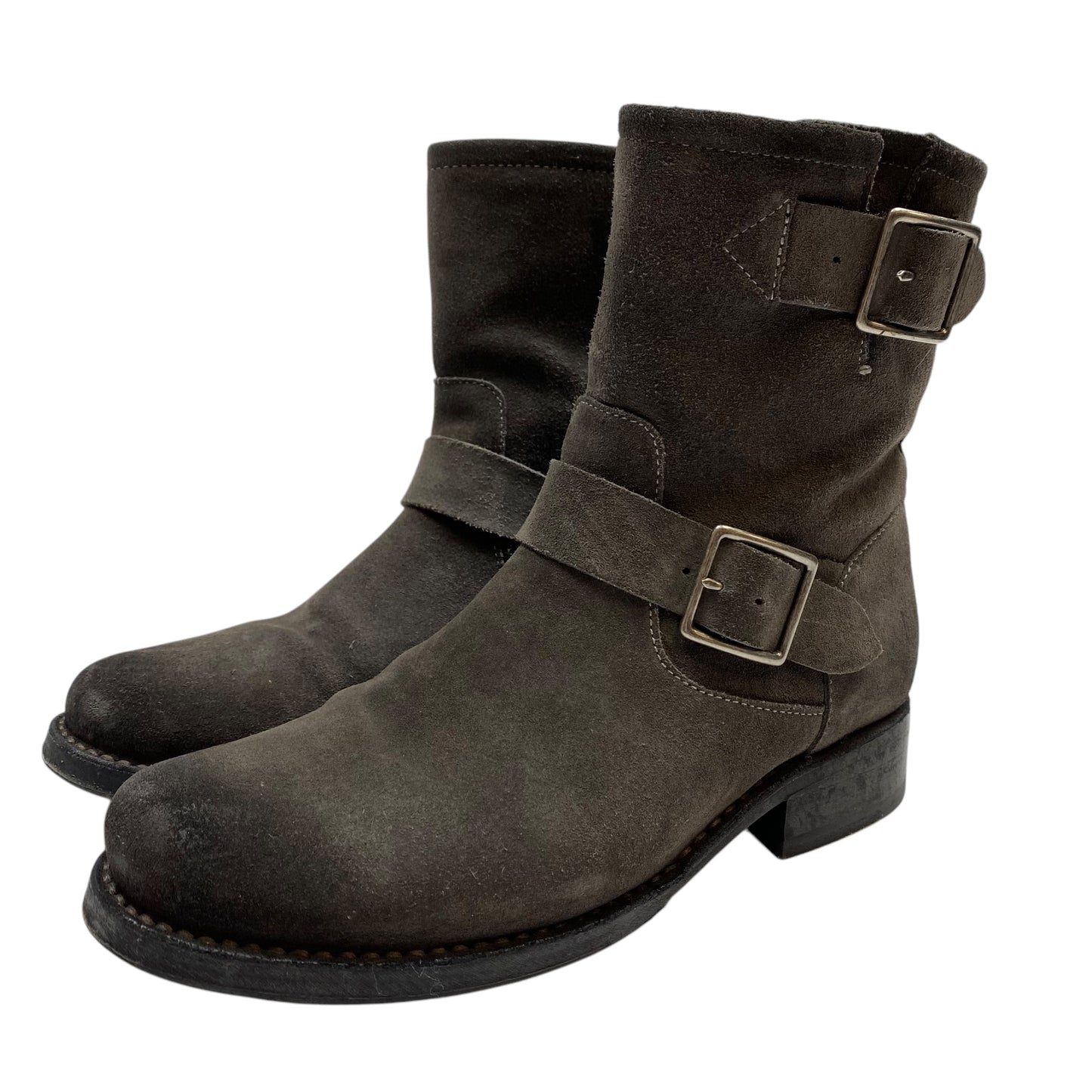 Boots Designer By Frye In Grey, Size: 7.5