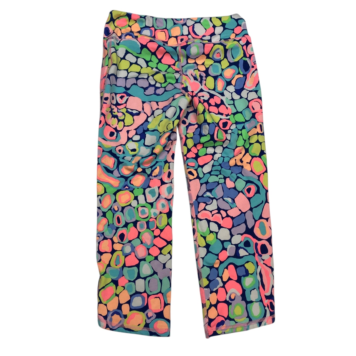 Capris Designer By Lilly Pulitzer In Blue & Pink, Size: S