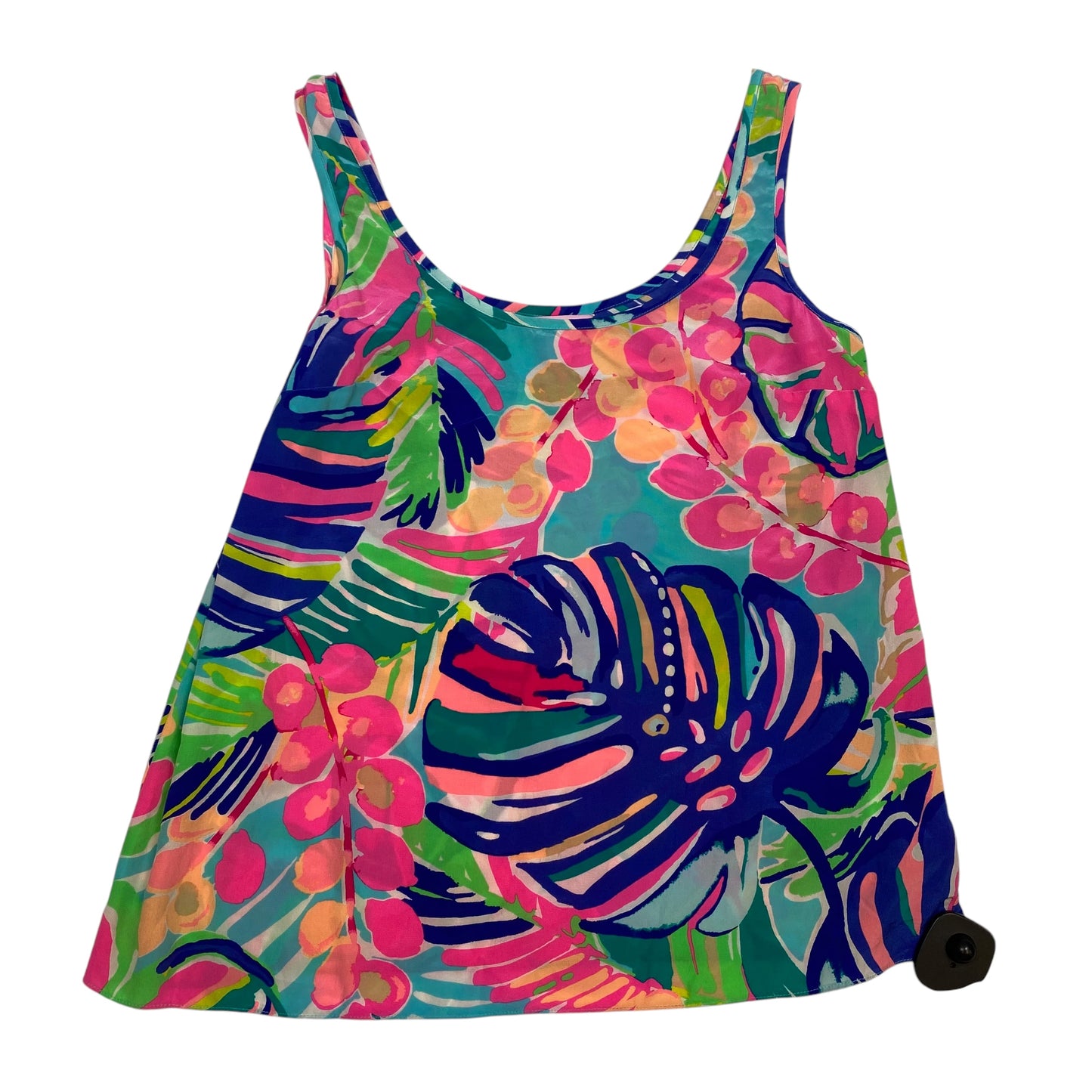 Top Sleeveless Designer By Lilly Pulitzer In Blue & Pink, Size: Xs