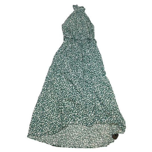 Dress Casual Midi By Zcsia In Green & White, Size: M