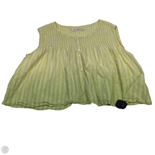 Top Sleeveless By We The Free In Green & Yellow, Size: Xs