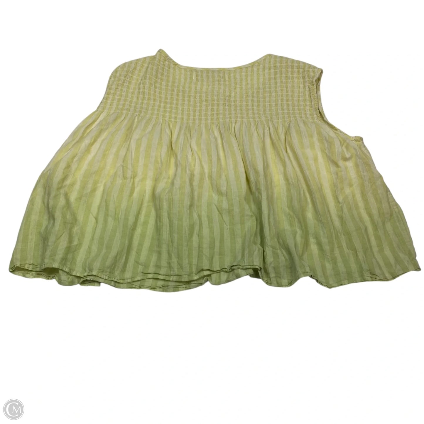 Top Sleeveless By We The Free In Green & Yellow, Size: Xs