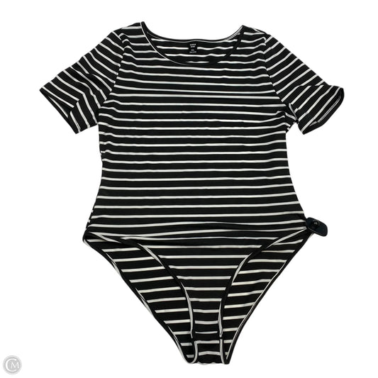 Bodysuit By Shein In Black & White, Size: Xl