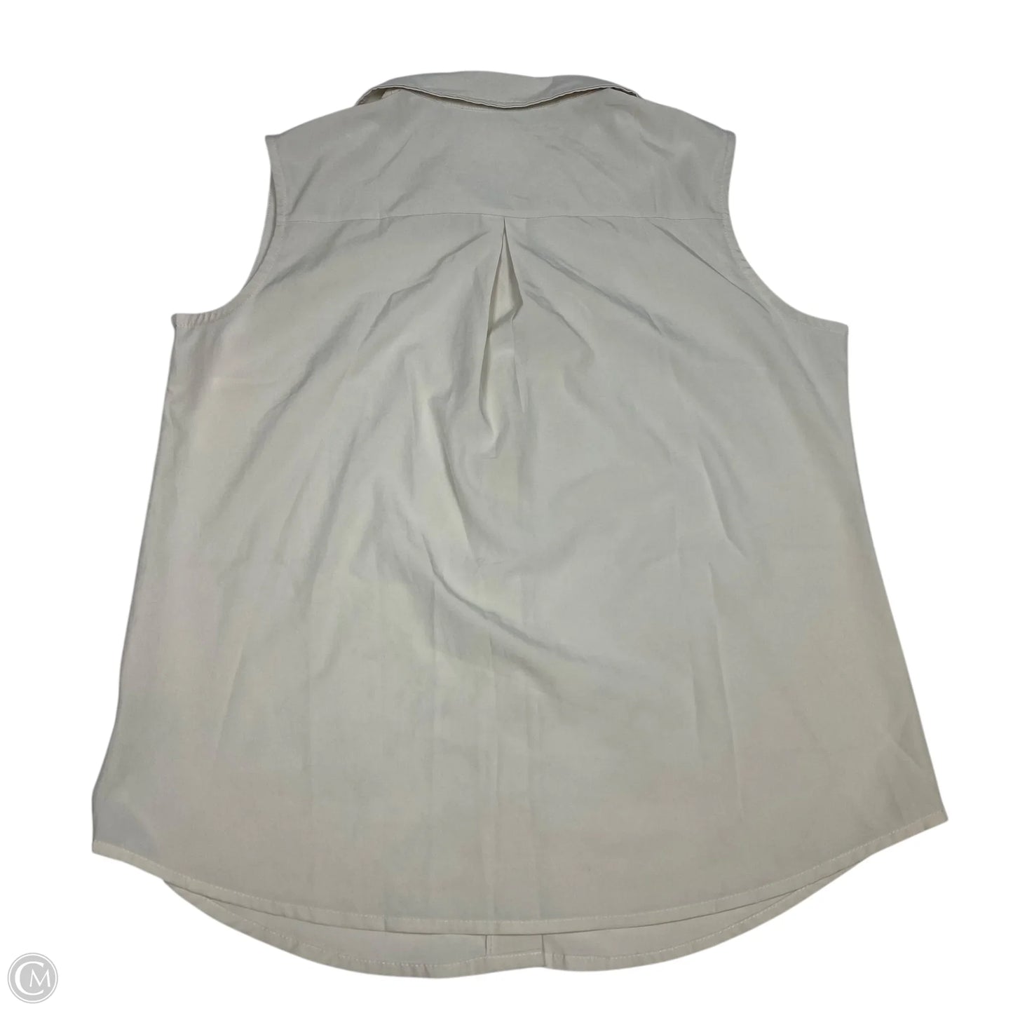 Top Sleeveless By Zeagoo In Cream, Size: Xl