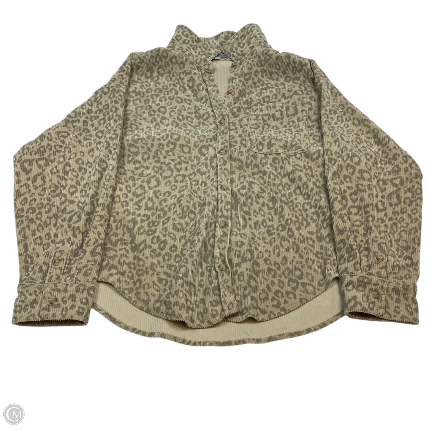 Jacket Shirt By Wishlist In Animal Print, Size: S