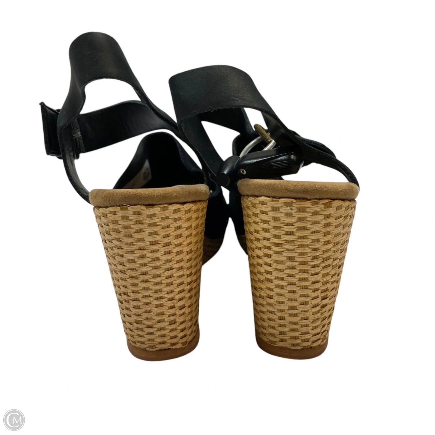 Sandals Heels Wedge By Toms In Black, Size: 10