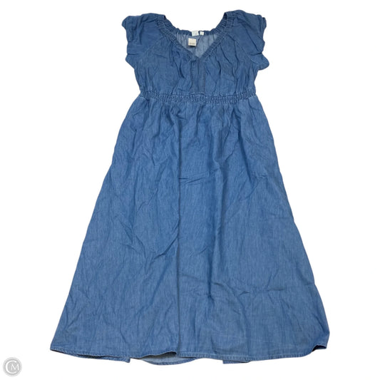 Dress Casual Midi By Gap In Blue, Size: L