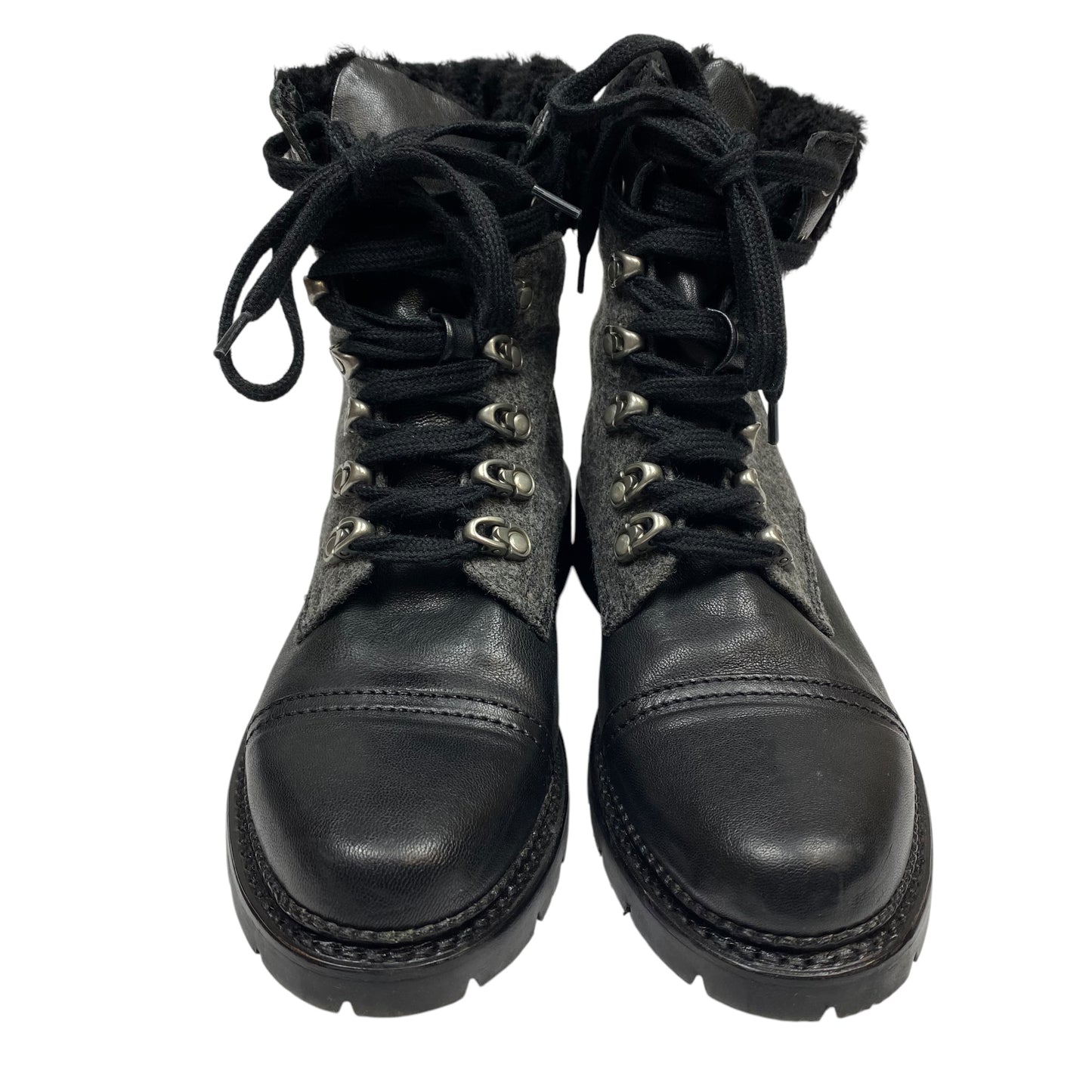 Boots Designer By Frye In Black & Grey, Size: 8