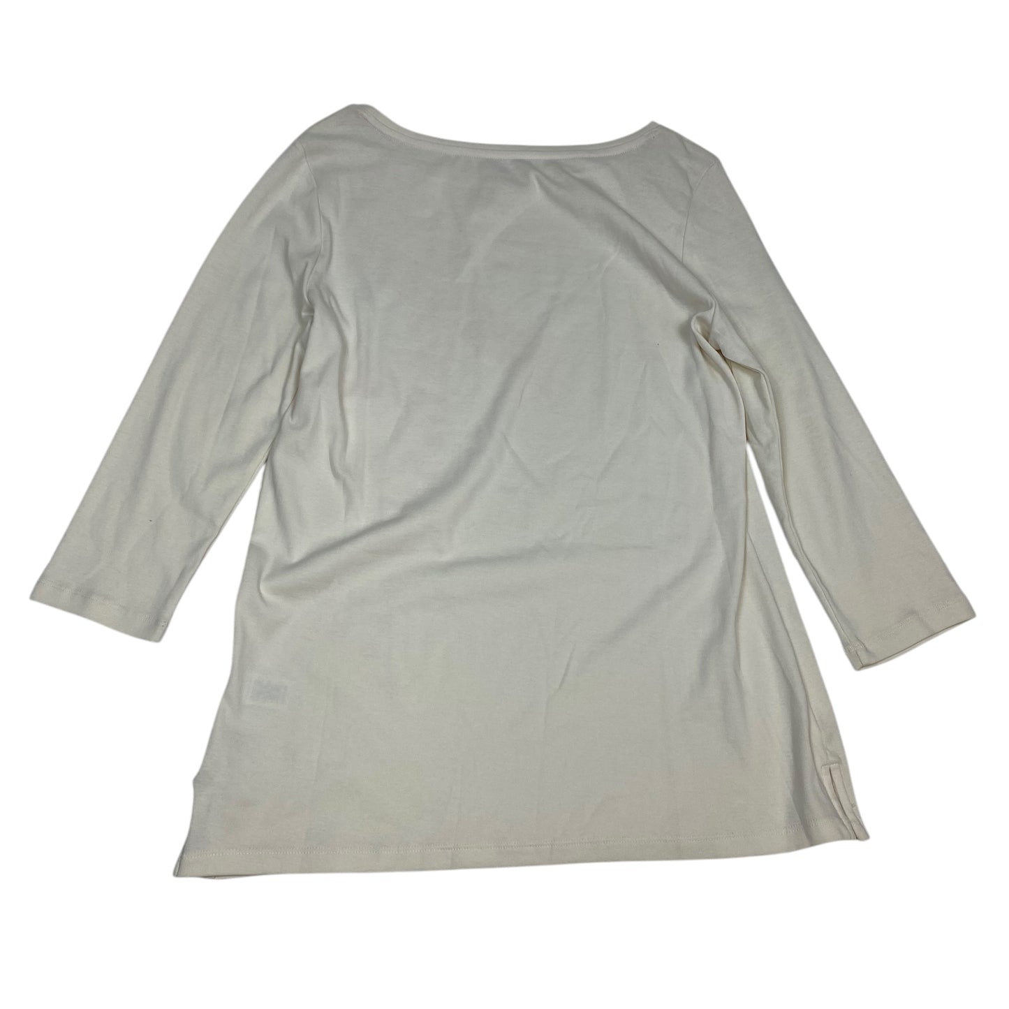 Top 3/4 Sleeve Basic By Talbots  Size: L