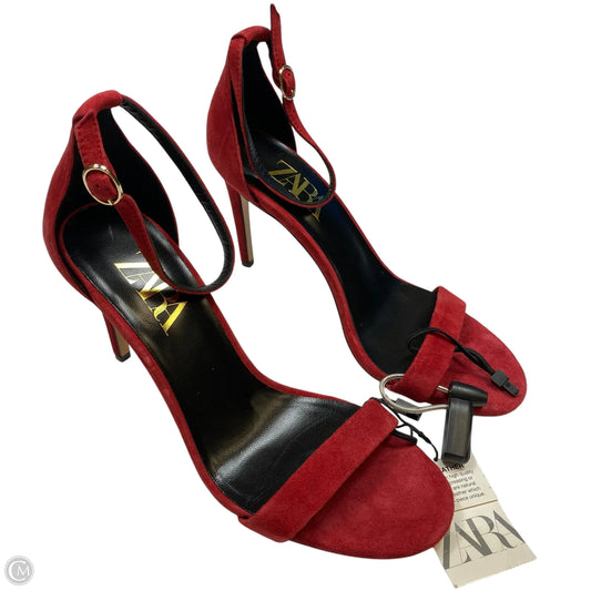 Shoes Heels Stiletto By Zara In Red, Size: 11