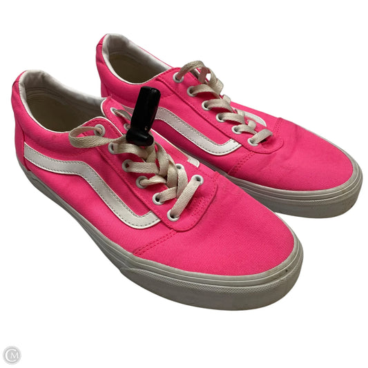 Shoes Sneakers By Vans In Pink, Size: 11