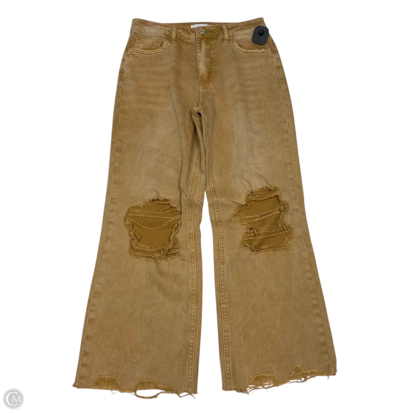 Jeans Cropped By Vervet In Brown Denim, Size: 2