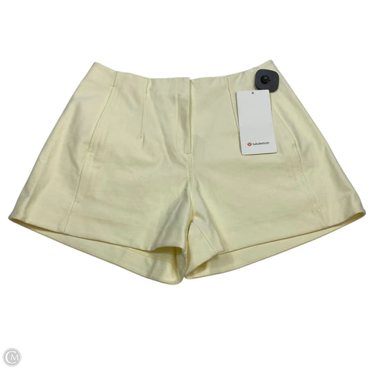 Athletic Shorts Designer By Lululemon In Yellow, Size: M