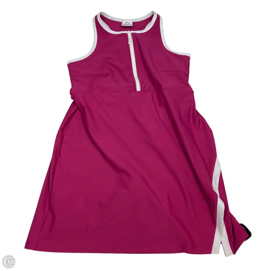 Athletic Dress By Sage Collective In Pink & White, Size: Xl