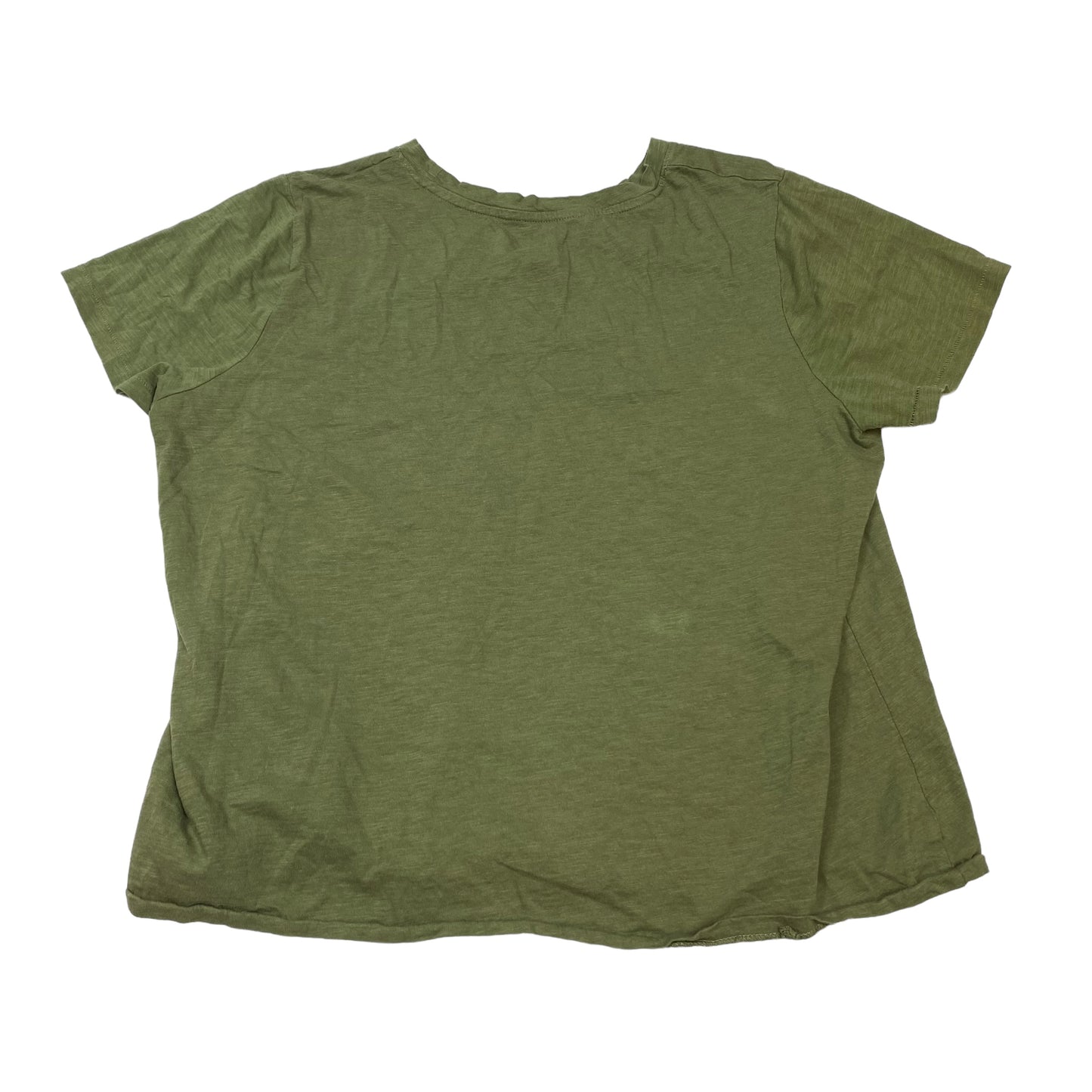 Green Top Short Sleeve Basic Sonoma, Size Xxl