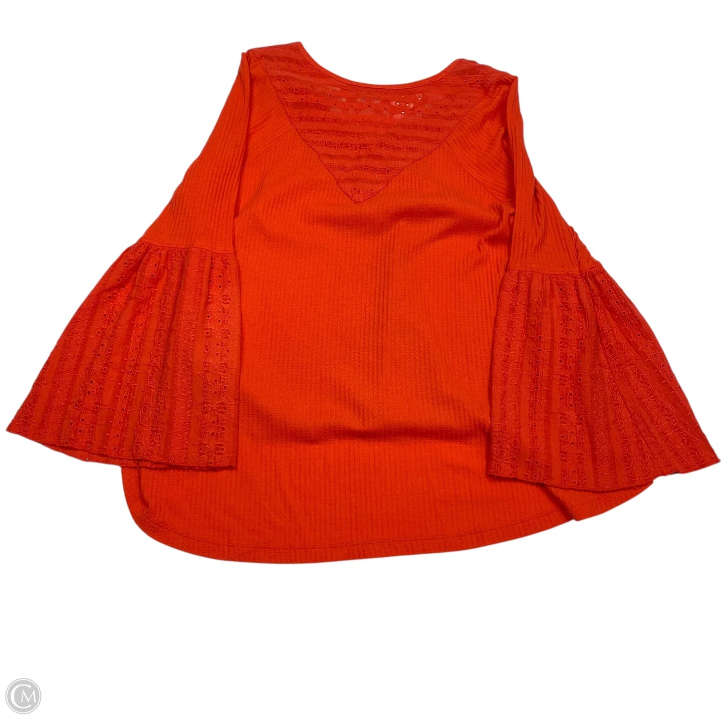 Top Long Sleeve By Free People In Orange, Size: Xs