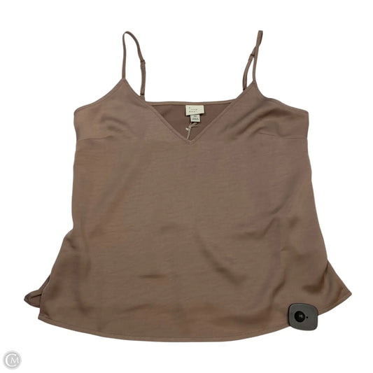 Top Sleeveless Basic By A New Day In Brown, Size: Xs