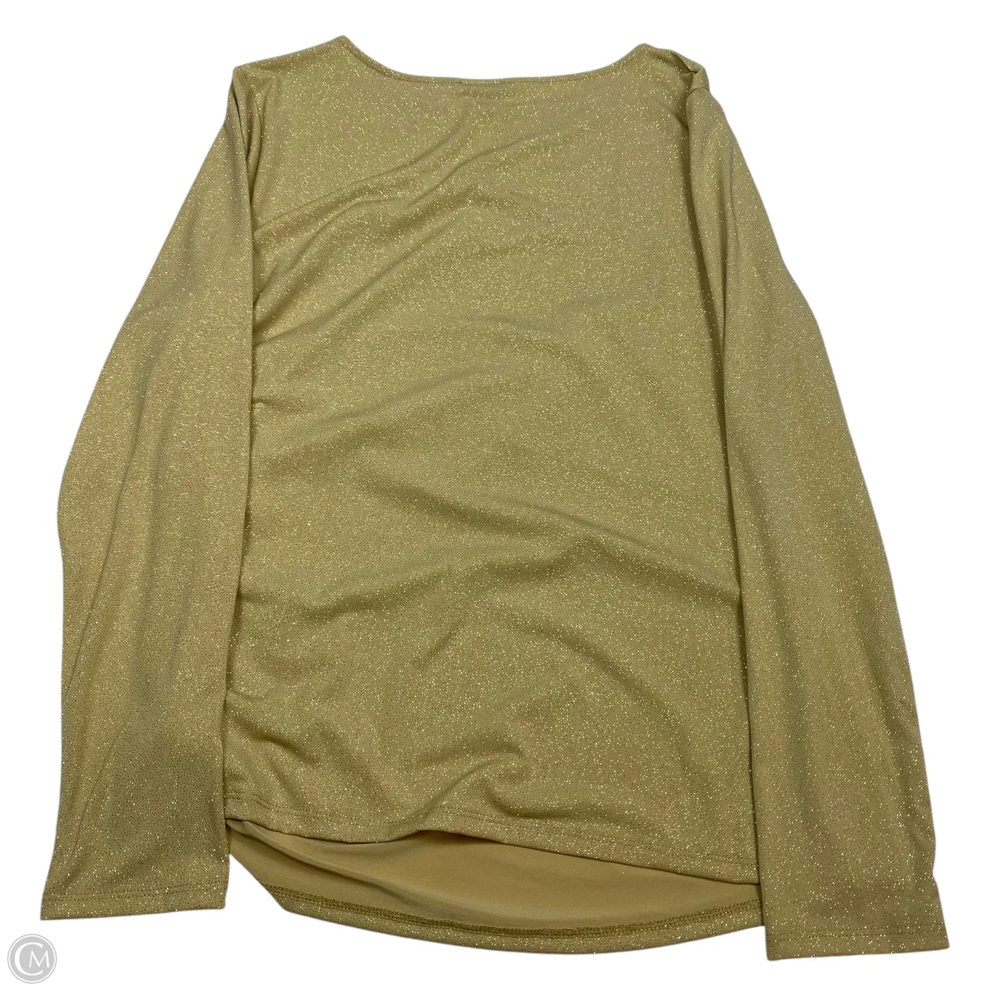 Top Long Sleeve By Vince Camuto In Gold, Size: M