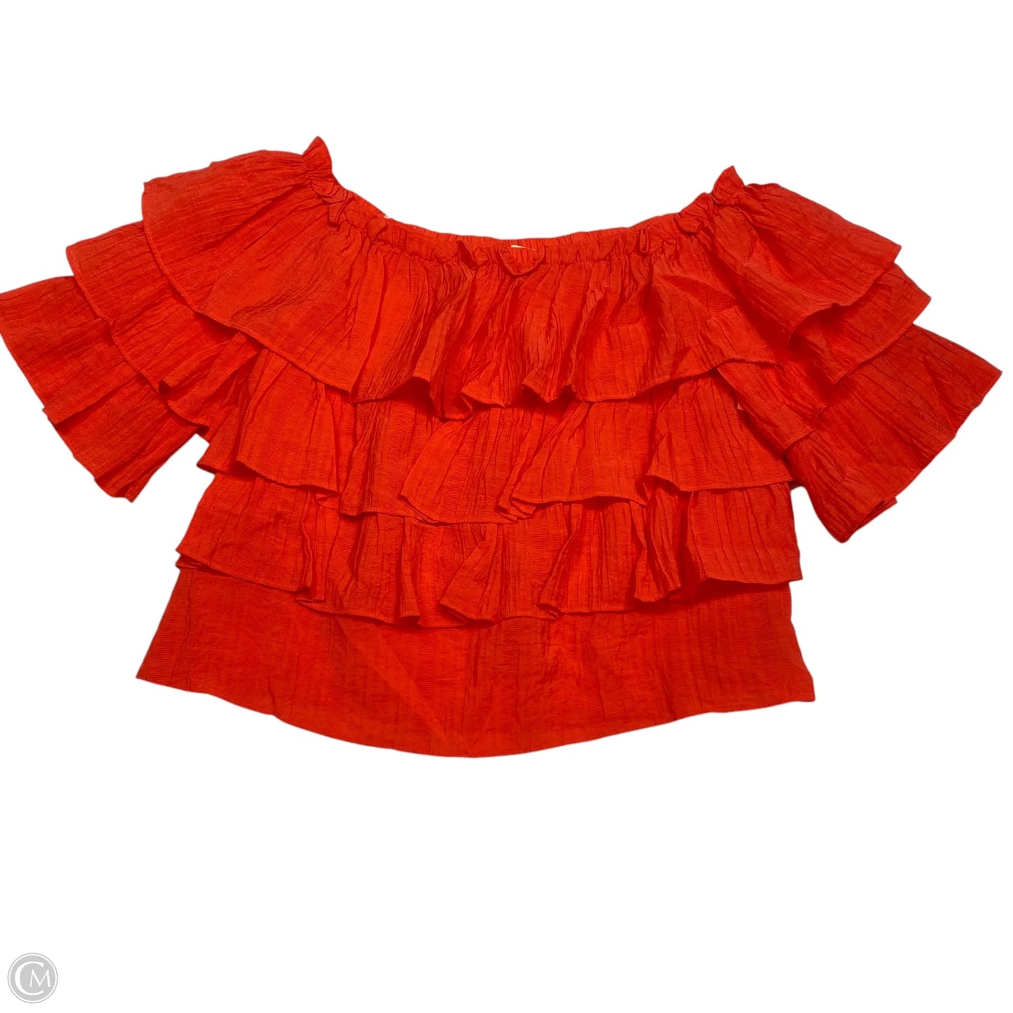 Top Short Sleeve By Sweet Wanderer In Red, Size: M