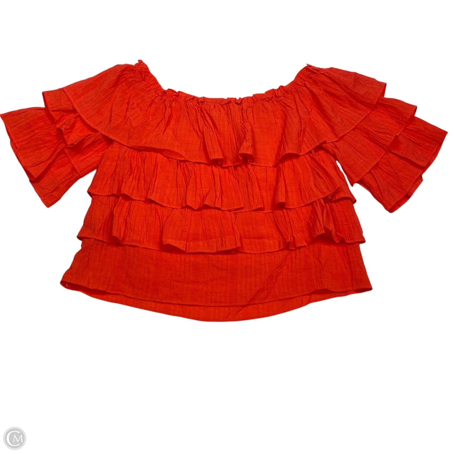 Top Short Sleeve By Sweet Wanderer In Red, Size: M