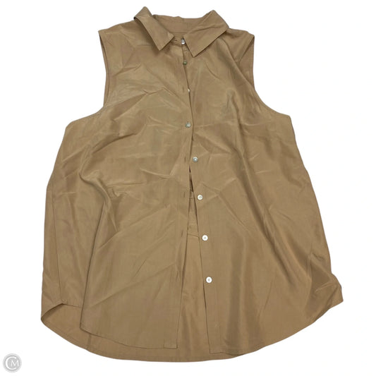 Top Sleeveless By A New Day In Tan, Size: M