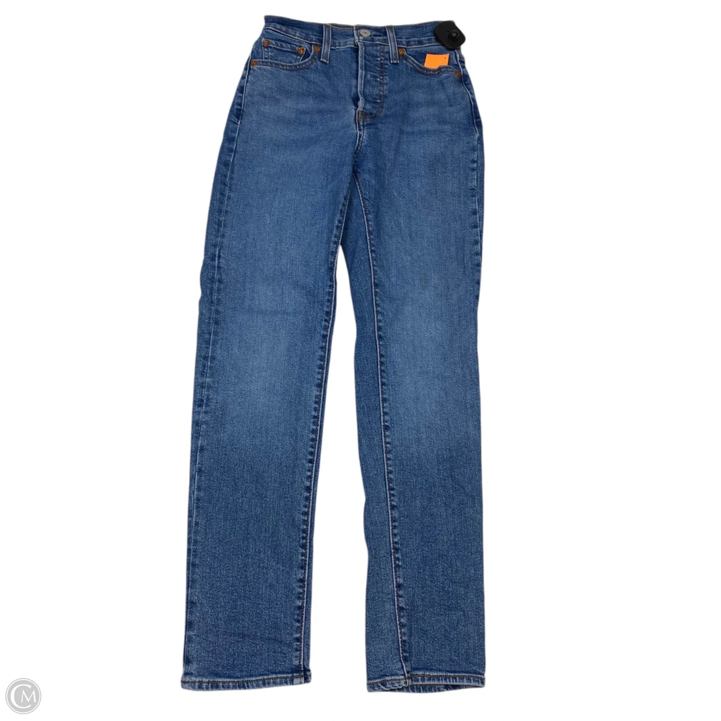 Jeans Straight By Levis In Blue Denim, Size: 0