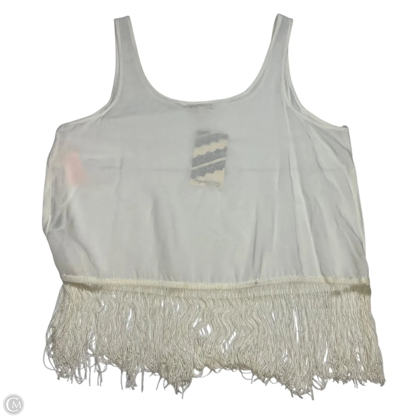 Top Sleeveless Basic By Eyeshadow In Cream, Size: Xl