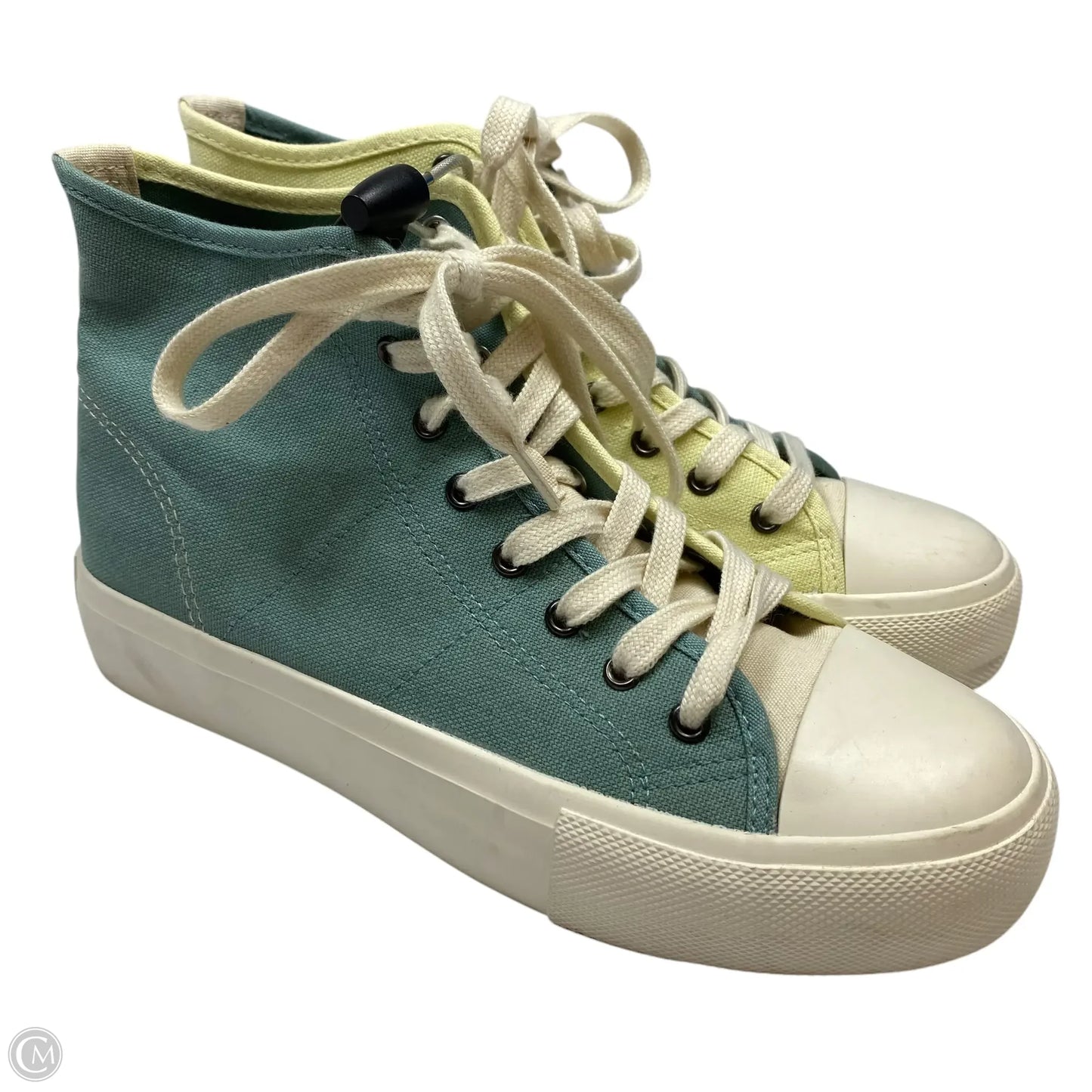 Shoes Sneakers By American Eagle In Cream & Green, Size: 8