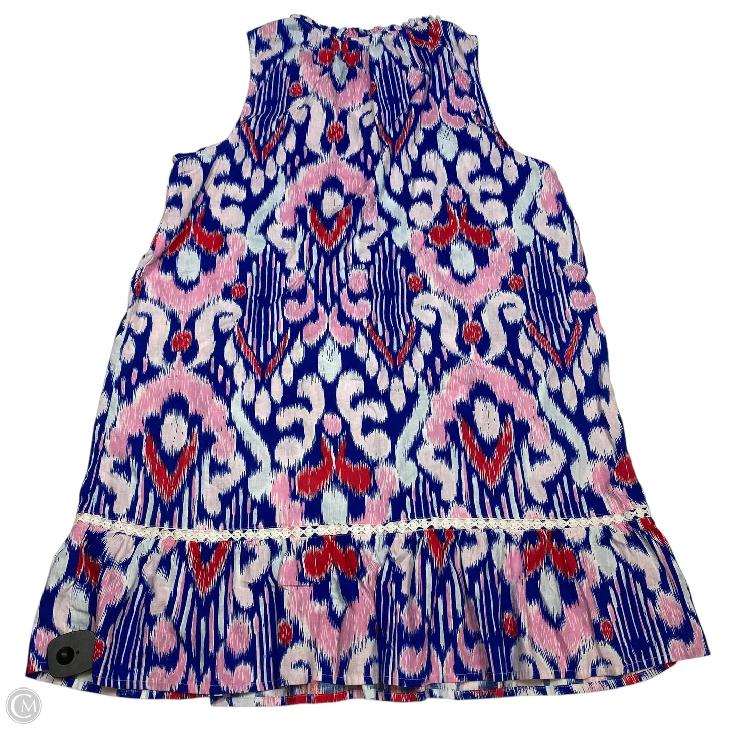 Dress Casual Short By Crown And Ivy In Blue & Pink, Size: L