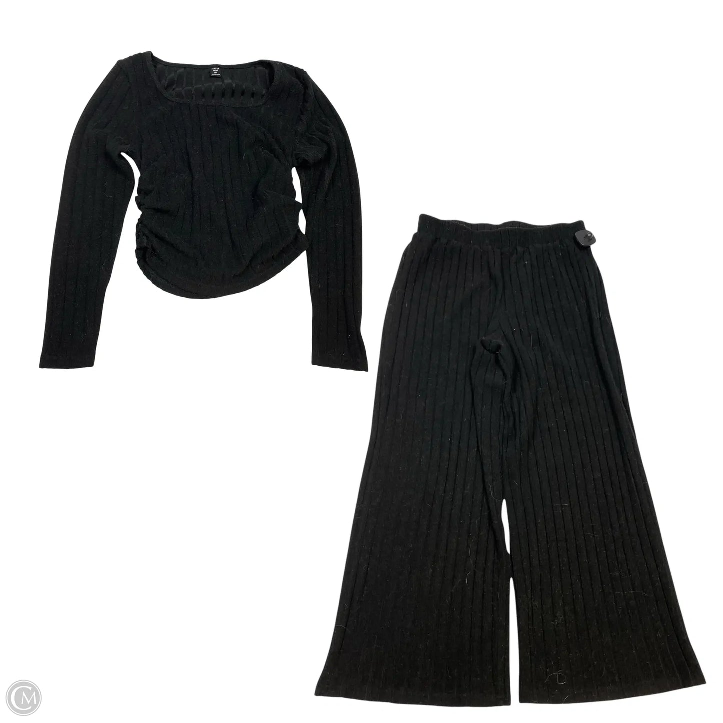 Pants Set 2pc By Shein In Black, Size: Xl