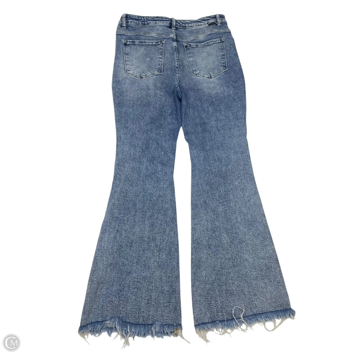 Jeans Flared By Risen In Blue Denim, Size: 14