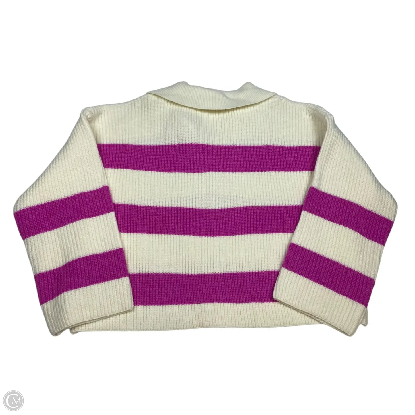 Sweater By Butter Melon In Cream & Pink, Size: L