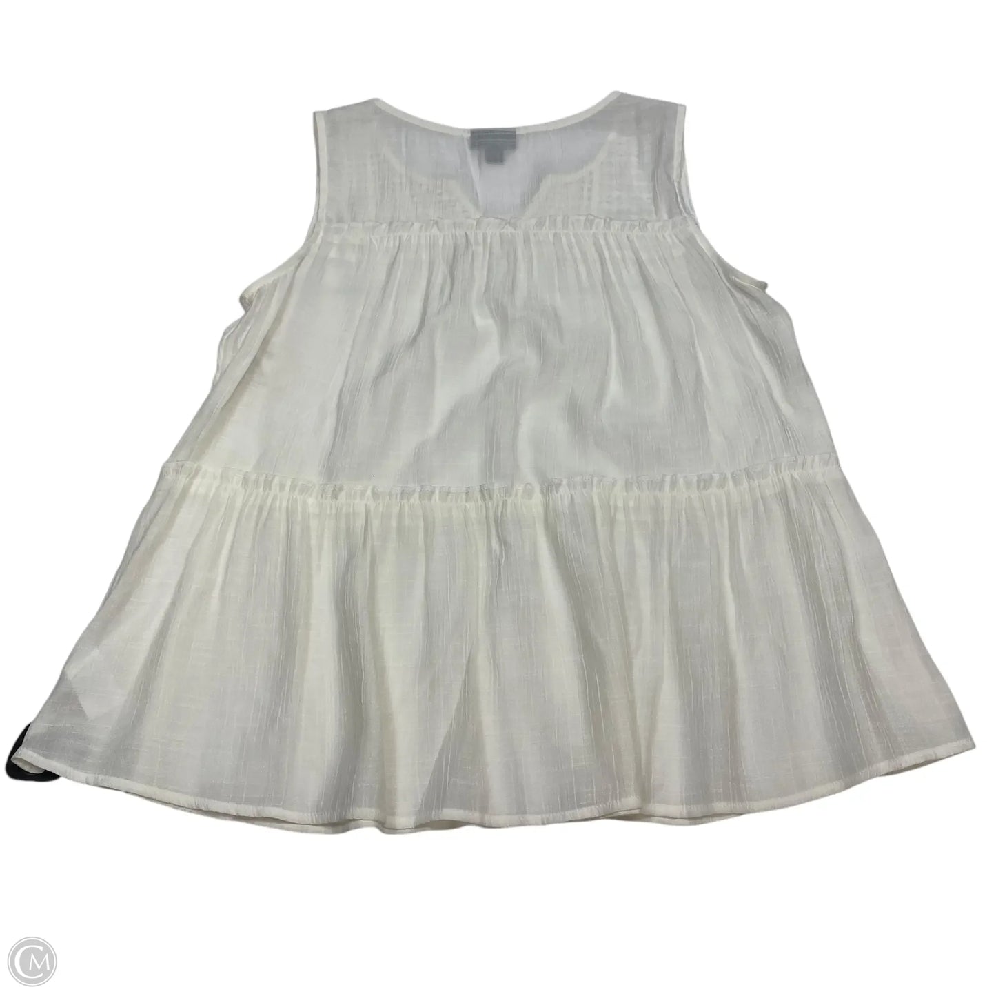 Top Sleeveless By Ana In Cream, Size: S