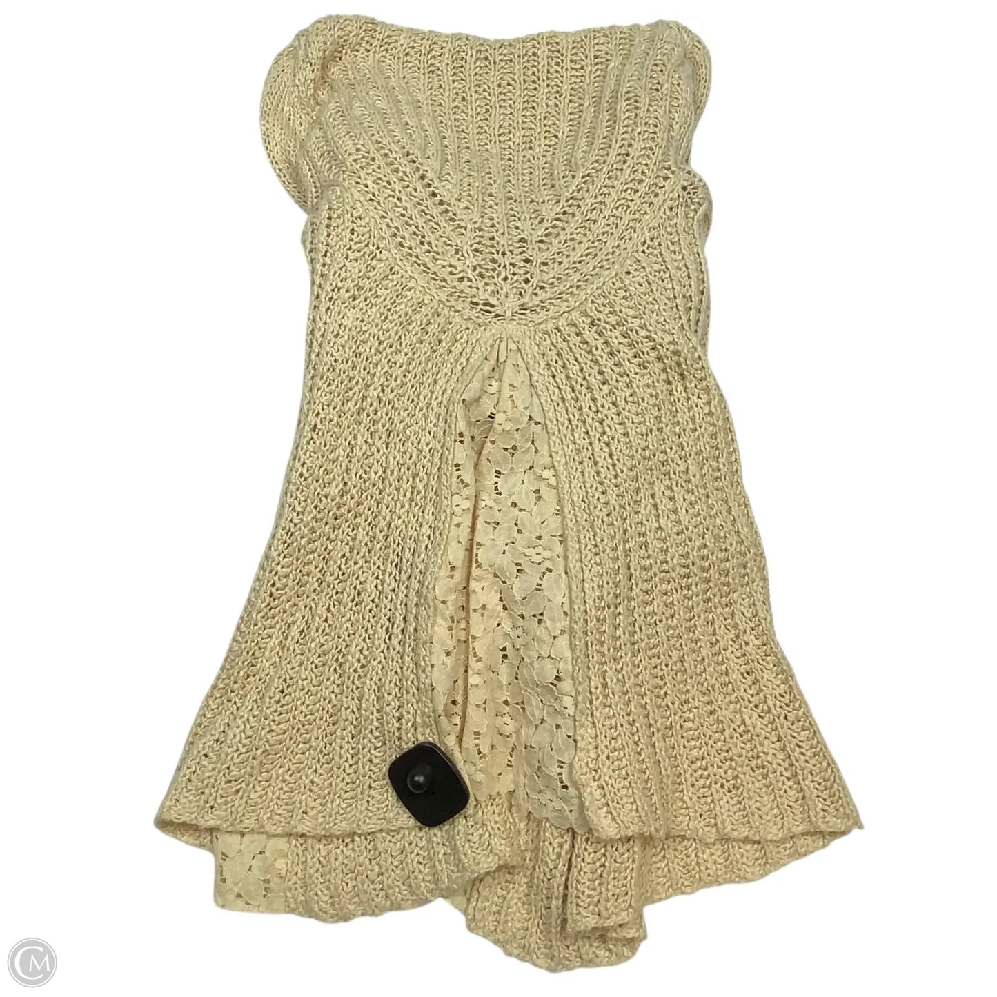 Sweater Cardigan By Knitted And Knotted In Tan, Size: Xs