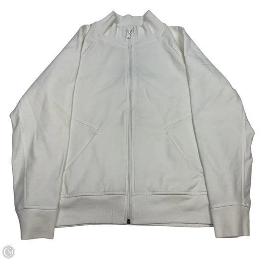 Athletic Jacket By Talbots In White, Size: Mp