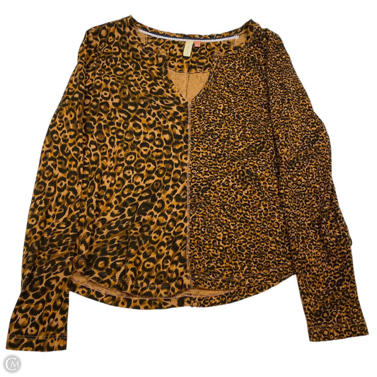 Top Long Sleeve By Pilcro In Animal Print, Size: L