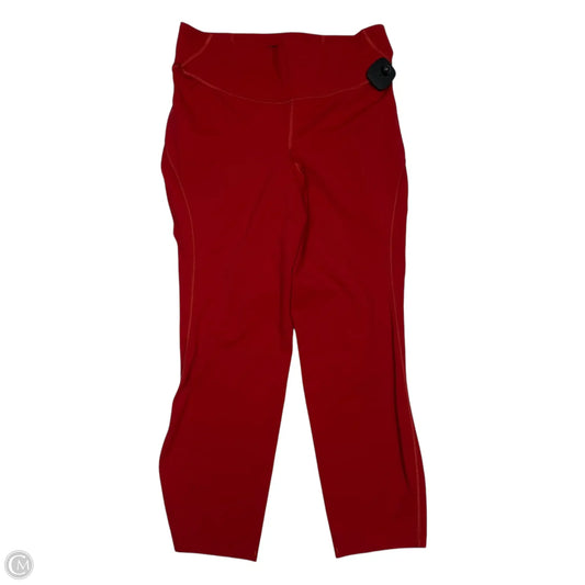 Athletic Leggings By Lululemon In Red, Size: M