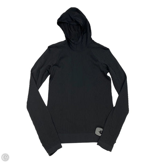 Athletic Top Long Sleeve Hoodie By Lululemon In Black, Size: S