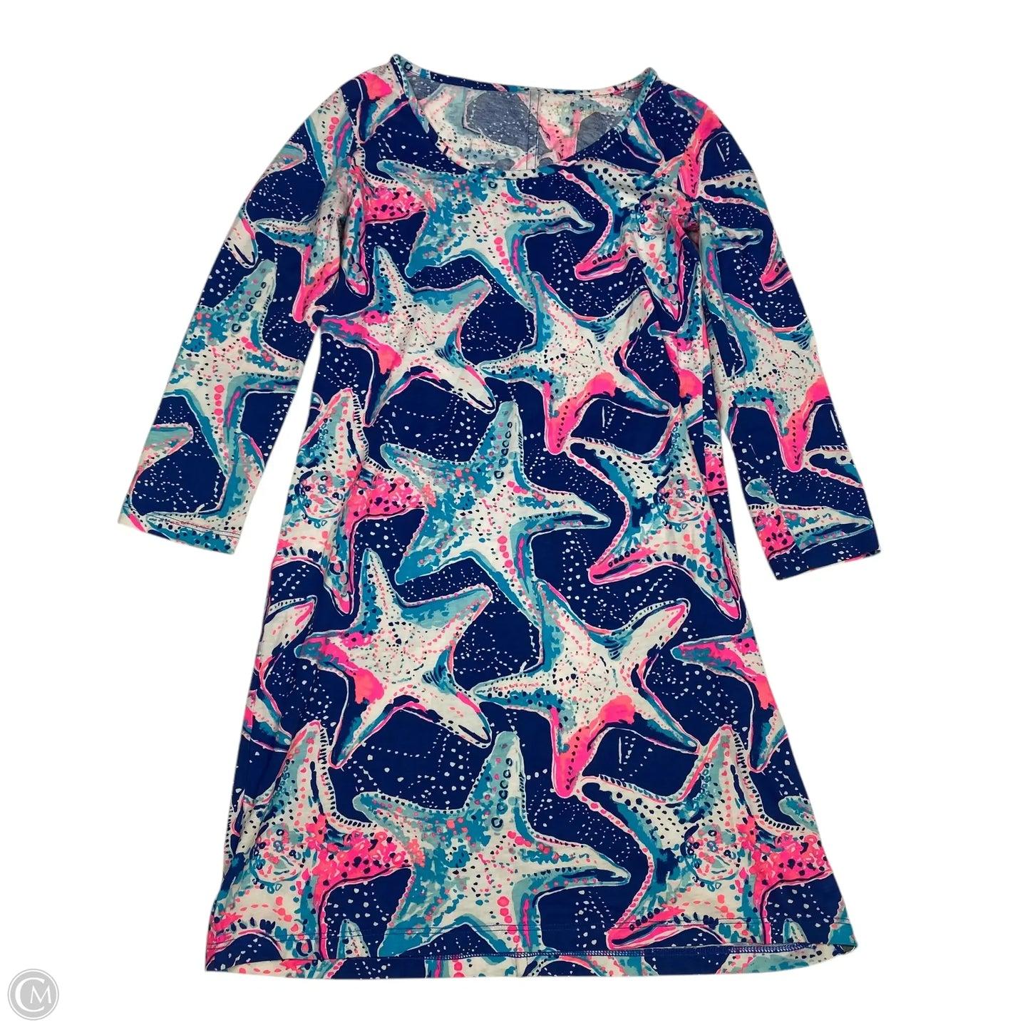 Dress Designer By Lilly Pulitzer In Blue & Pink, Size: Xs