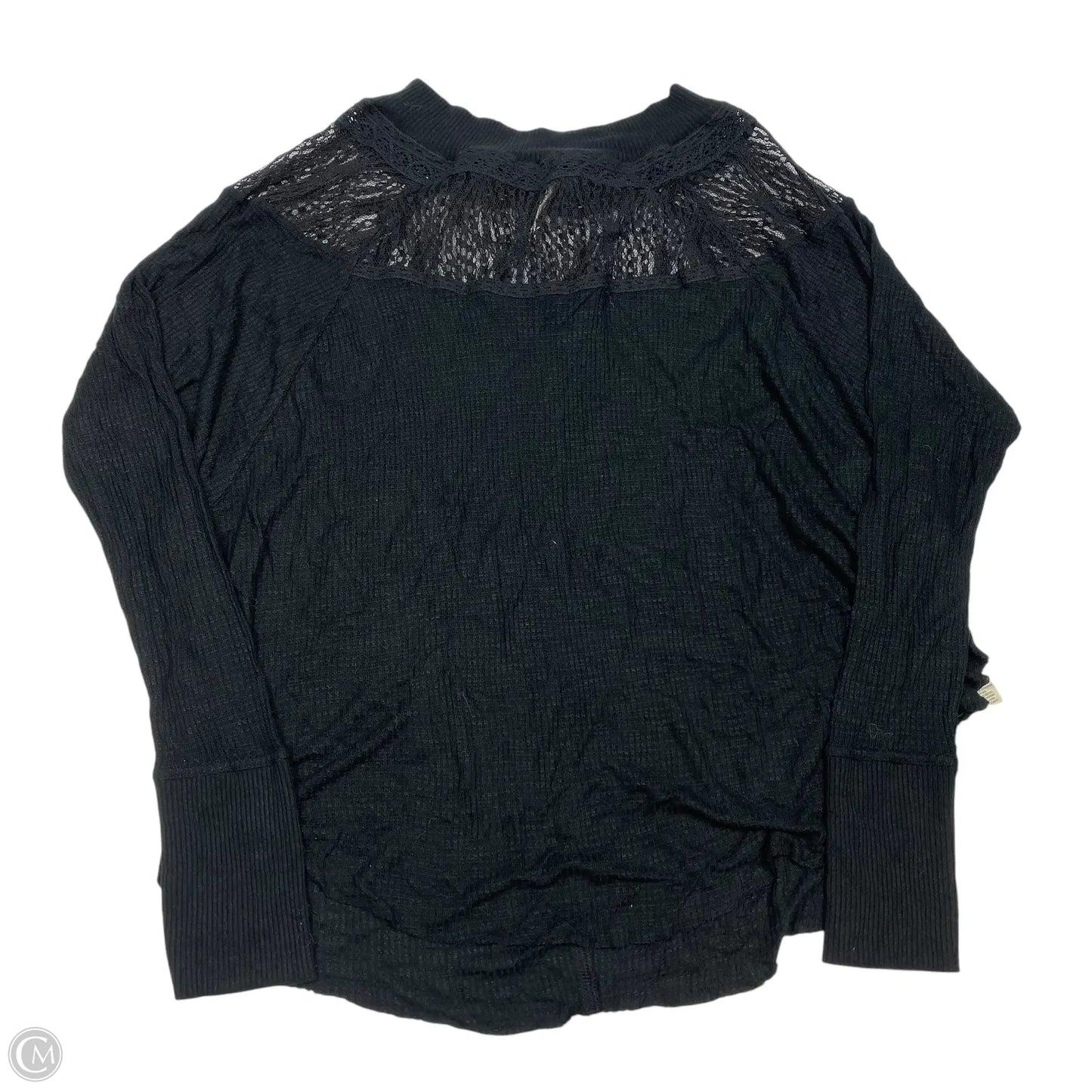 Top Long Sleeve By Free People In Black, Size: S