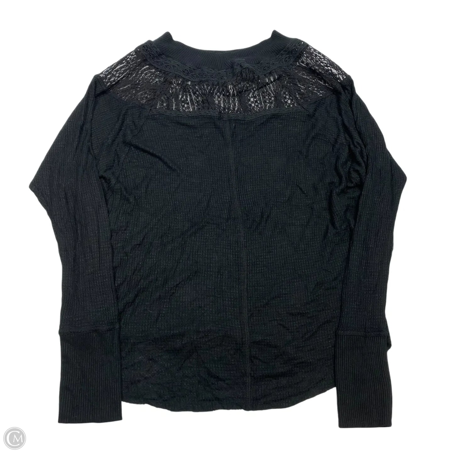 Top Long Sleeve By Free People In Black, Size: S