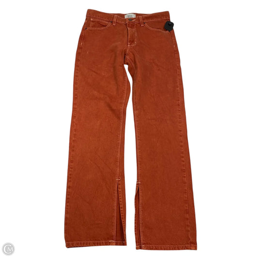 Jeans Straight By Bdg In Orange Denim, Size: 8